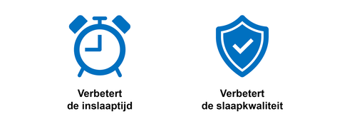Verbetert de inslaaptijd en verbetert de slaapkwaliteit